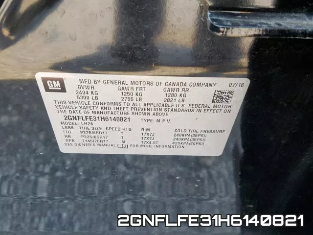 2GNFLFE31H6140821 фото 2