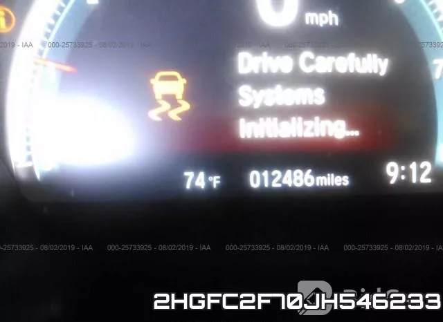 2HGFC2F70JH546233 фото 8