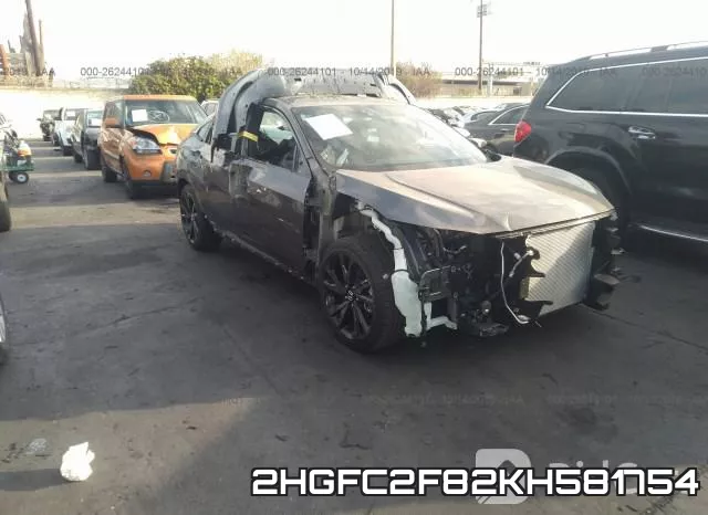 2HGFC2F82KH581754 фото 7