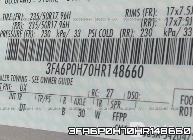3FA6P0H70HR148660 фото 10