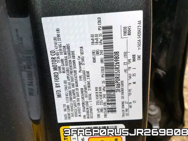 3FA6P0RU5JR269808 фото 2