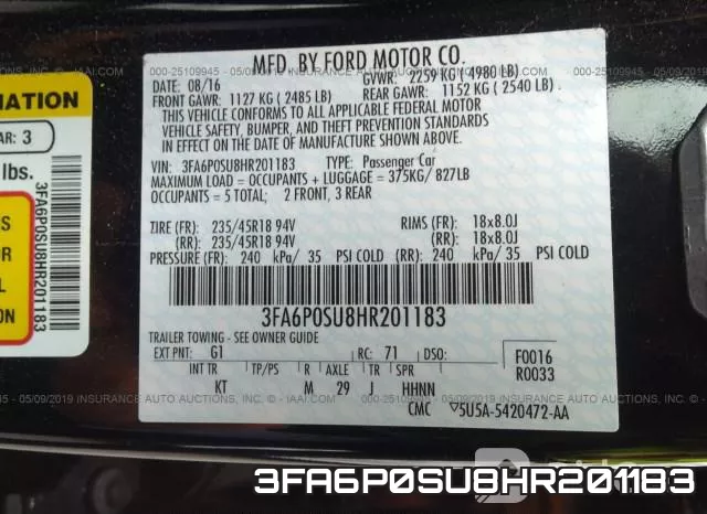 3FA6P0SU8HR201183 фото 10