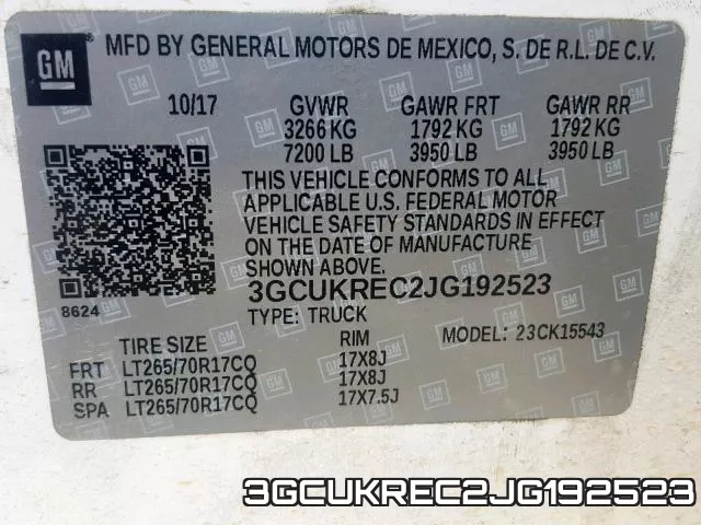 3GCUKREC2JG192523 фото 2
