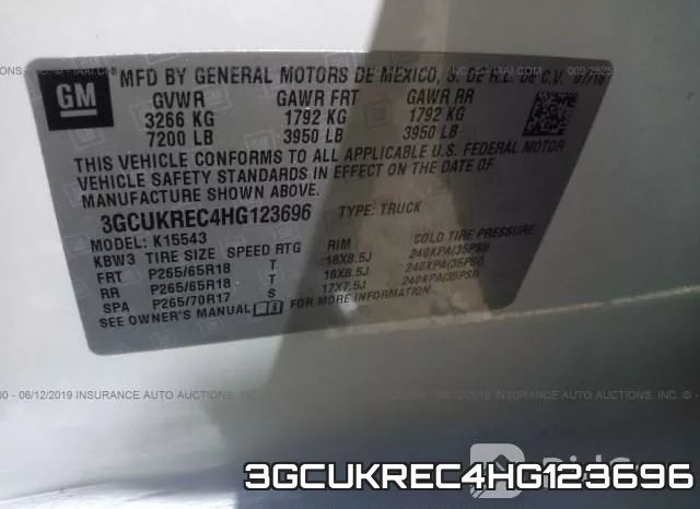 3GCUKREC4HG123696 фото 10