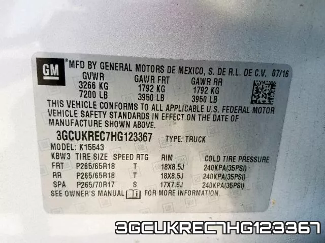 3GCUKREC7HG123367 фото 2
