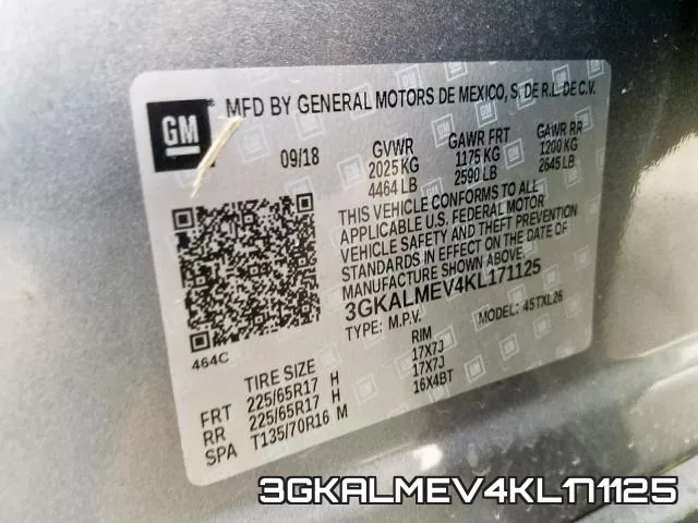 3GKALMEV4KL171125 фото 2