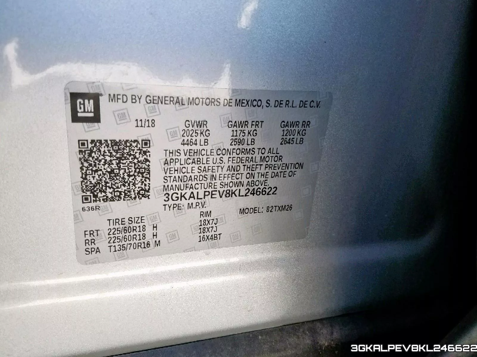 3GKALPEV8KL246622 фото 2