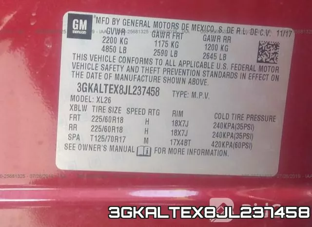 3GKALTEX8JL237458 фото 10