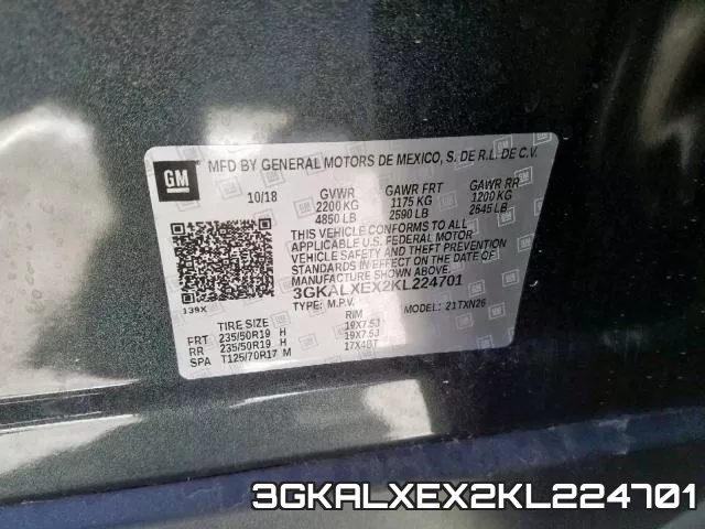 3GKALXEX2KL224701 фото 2