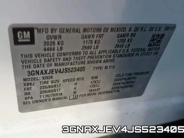 3GNAXJEV4JS523405 фото 2