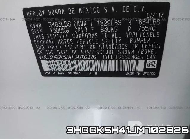 3HGGK5H41JM702826 фото 10