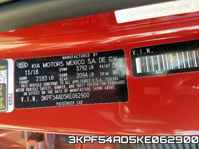 3KPF54AD5KE062900 фото 2