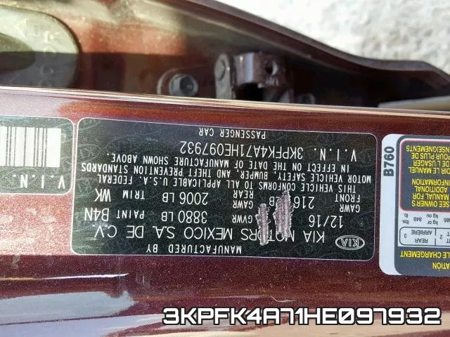 3KPFK4A71HE097932 фото 2