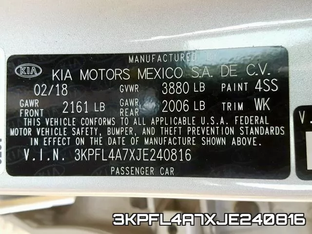3KPFL4A7XJE240816 фото 2