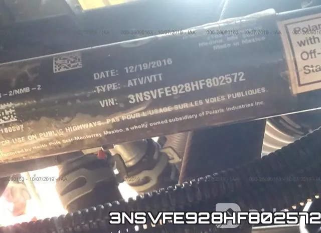 3NSVFE928HF802572 фото 2