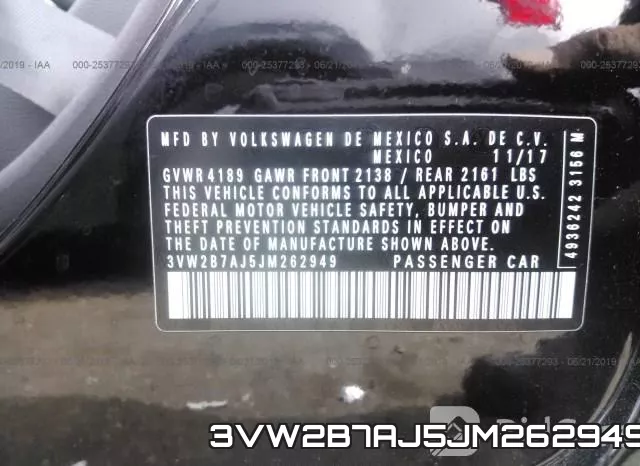 3VW2B7AJ5JM262949 фото 10