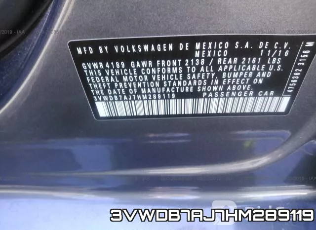 3VWDB7AJ7HM289119 фото 10