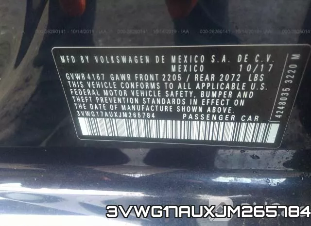 3VWG17AUXJM265784 фото 10