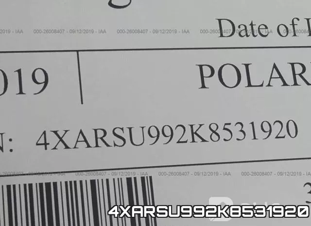 4XARSU992K8531920 фото 2