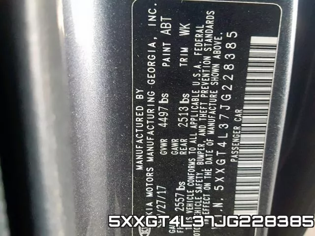 5XXGT4L37JG228385 фото 2