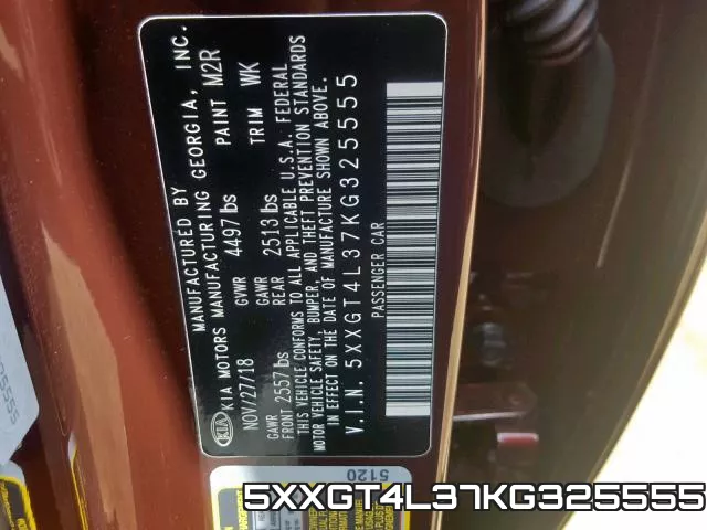 5XXGT4L37KG325555 фото 2
