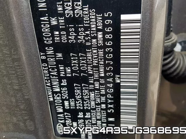 5XYPG4A35JG368695 фото 2