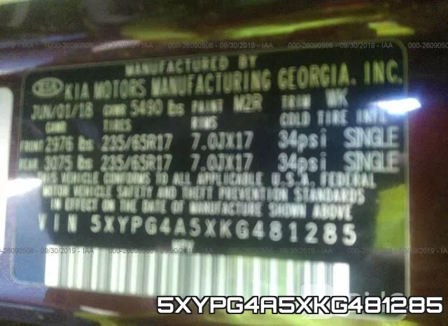 5XYPG4A5XKG481285 фото 10