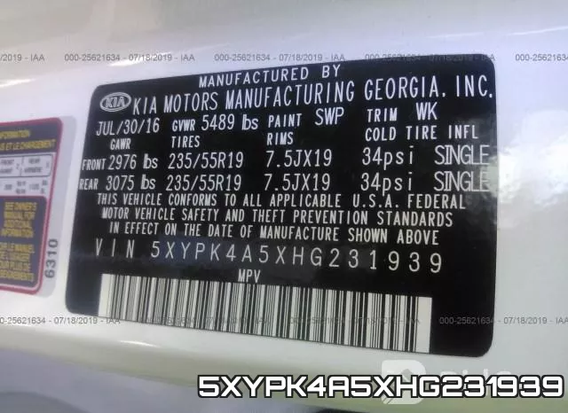 5XYPK4A5XHG231939 фото 10