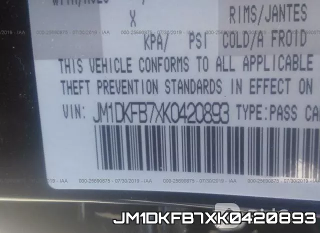 JM1DKFB7XK0420893 фото 10