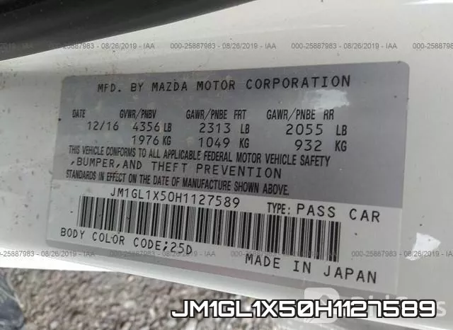 JM1GL1X50H1127589 фото 10