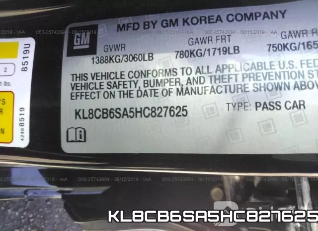 KL8CB6SA5HC827625 фото 10