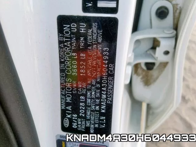 KNADM4A30H6044933 фото 2