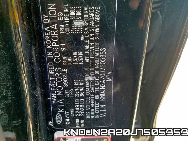 KNDJN2A20J7505353 фото 2