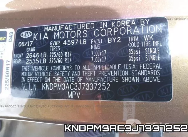 KNDPM3AC3J7337252 фото 10