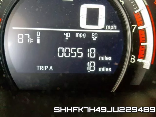 SHHFK7H49JU229489 фото 9