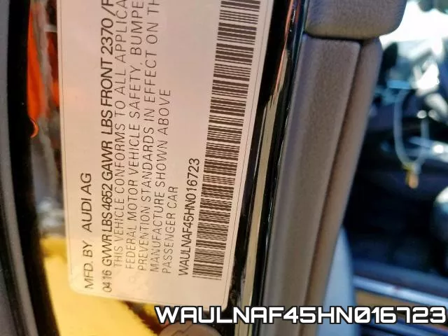 WAULNAF45HN016723 фото 2