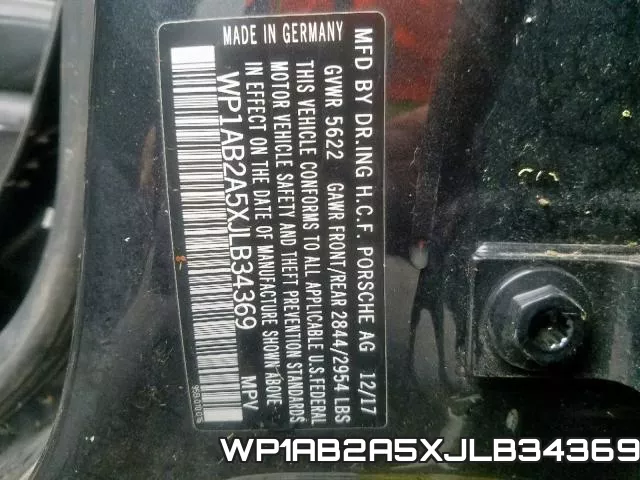 WP1AB2A5XJLB34369 фото 2