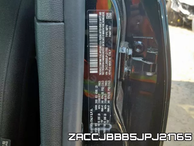 ZACCJBBB5JPJ21765 фото 2