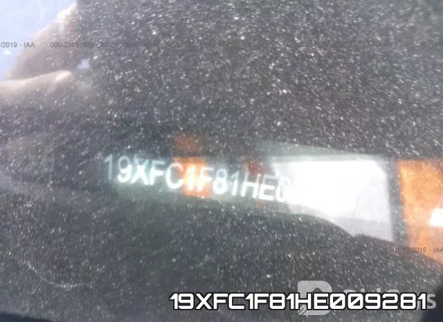 19XFC1F81HE009281 фото 10