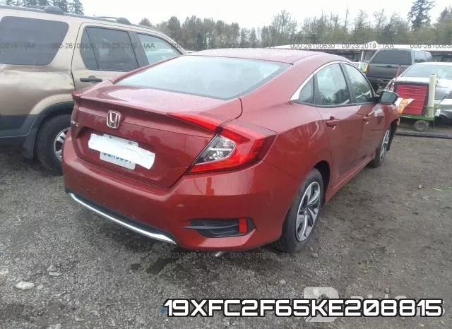 19XFC2F65KE208815 фото 5