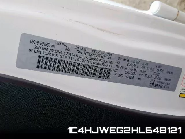1C4HJWEG2HL648121 фото 2