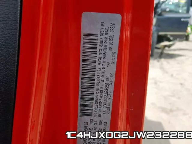 1C4HJXDG2JW232288 фото 2