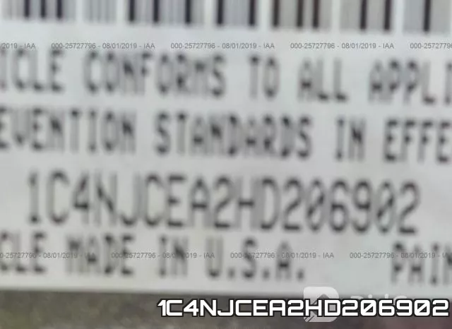 1C4NJCEA2HD206902 фото 9