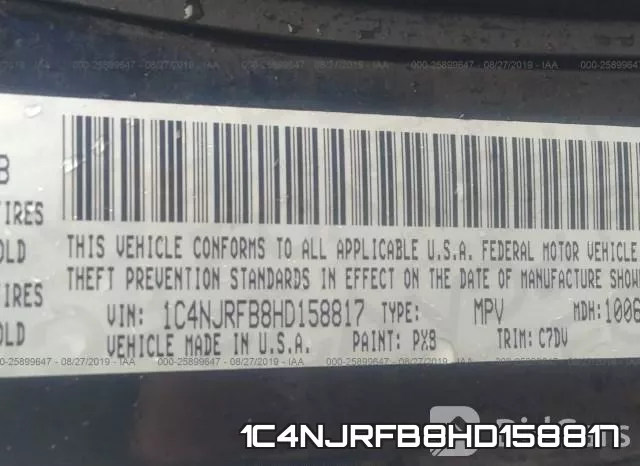 1C4NJRFB8HD158817 фото 10