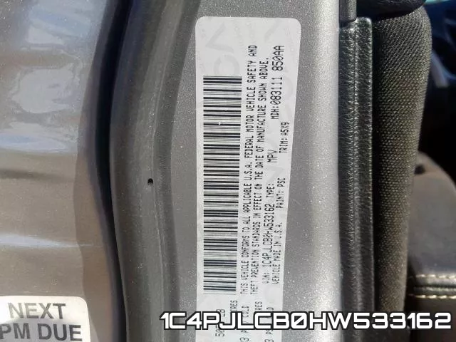 1C4PJLCB0HW533162 фото 2