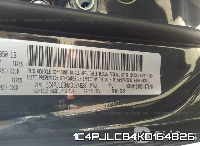 1C4PJLCB4KD164826 фото 10