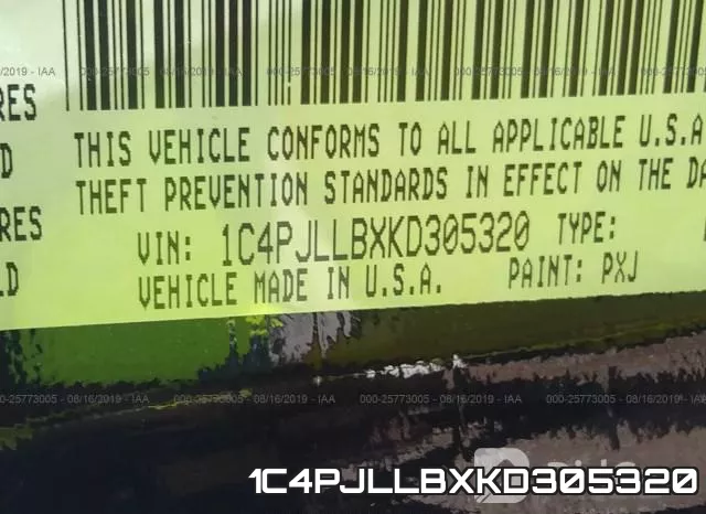 1C4PJLLBXKD305320 фото 10