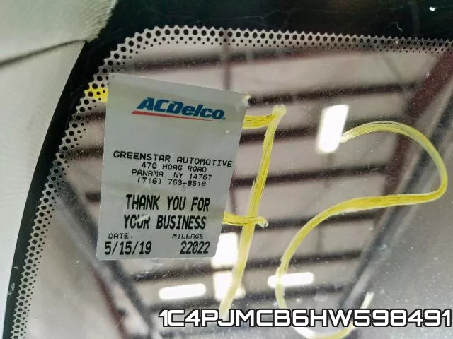 1C4PJMCB6HW598491 фото 10