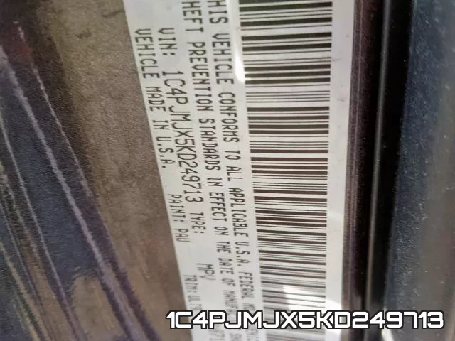 1C4PJMJX5KD249713 фото 2