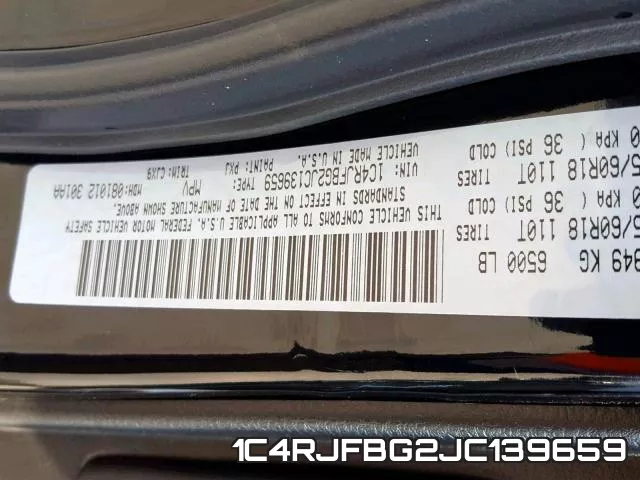 1C4RJFBG2JC139659 фото 2